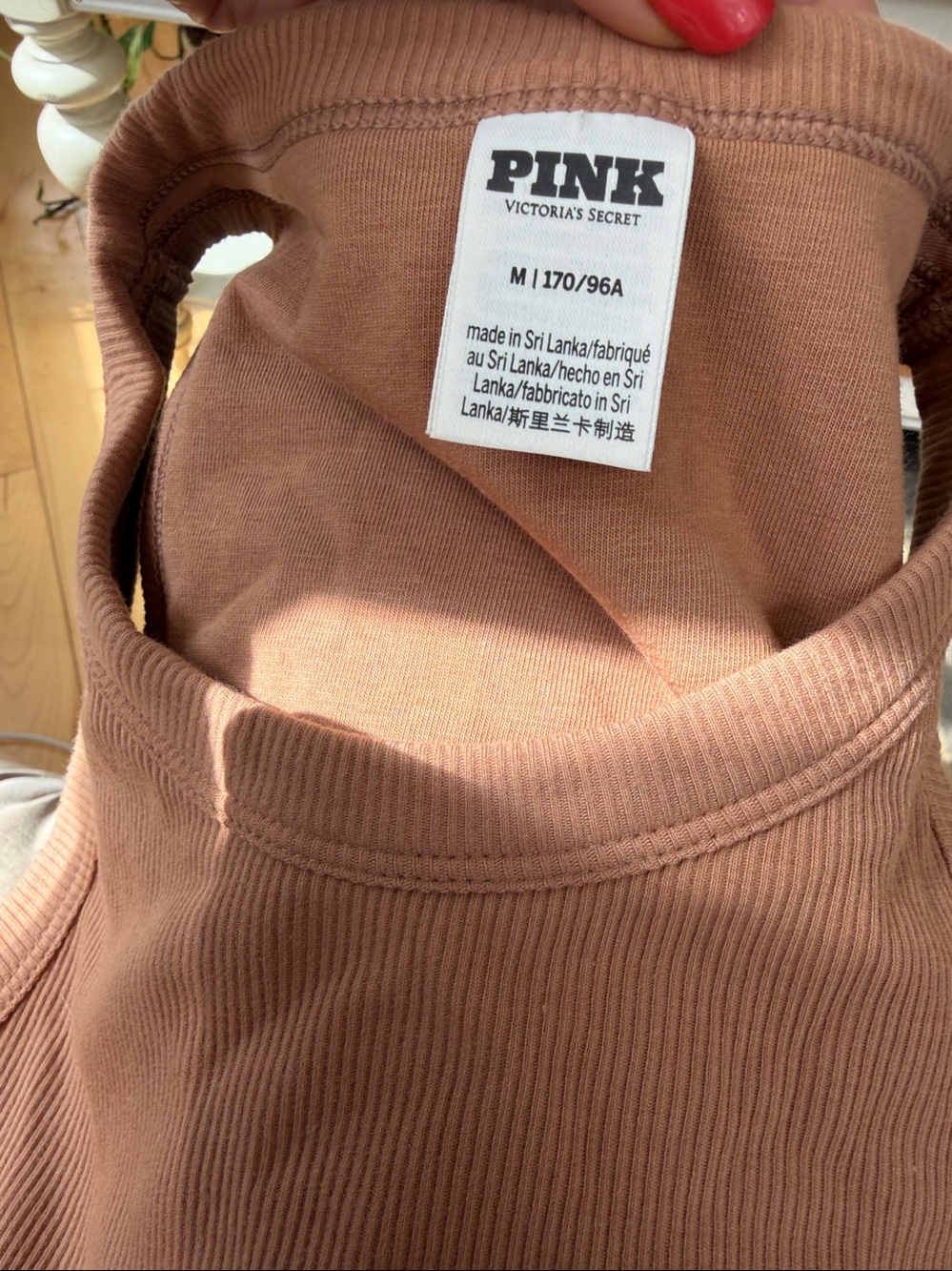 High Neck Ribbed Tank - Picture 6 of 7